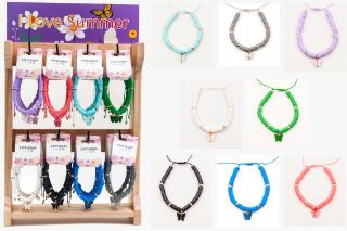 Obrázek z Náramek kulatý s přívěskem motýl, 8dr (48) 